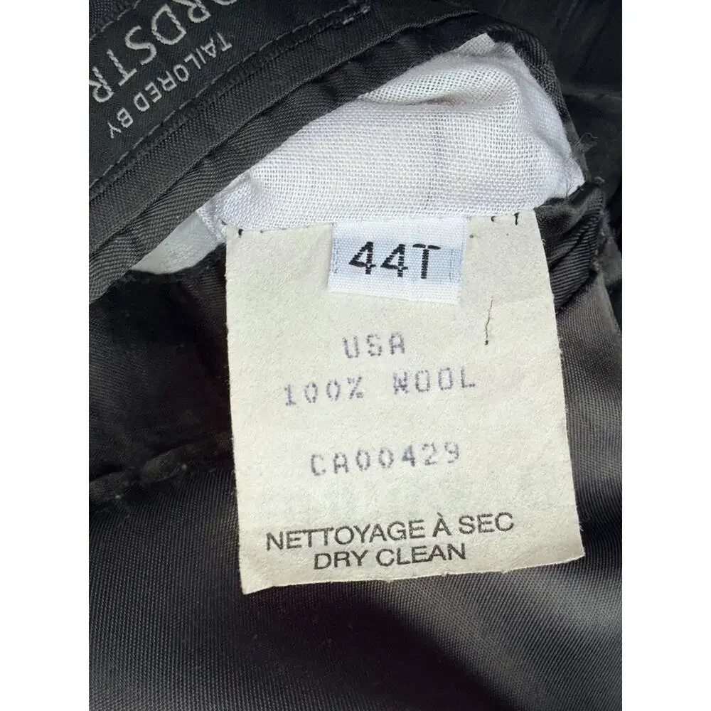 Peter Millar Sport Coat Mens 44T Gray Wool Check Two Button Blazer Business